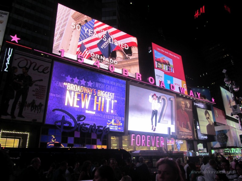 New York 2014, Times Square ja Central Park